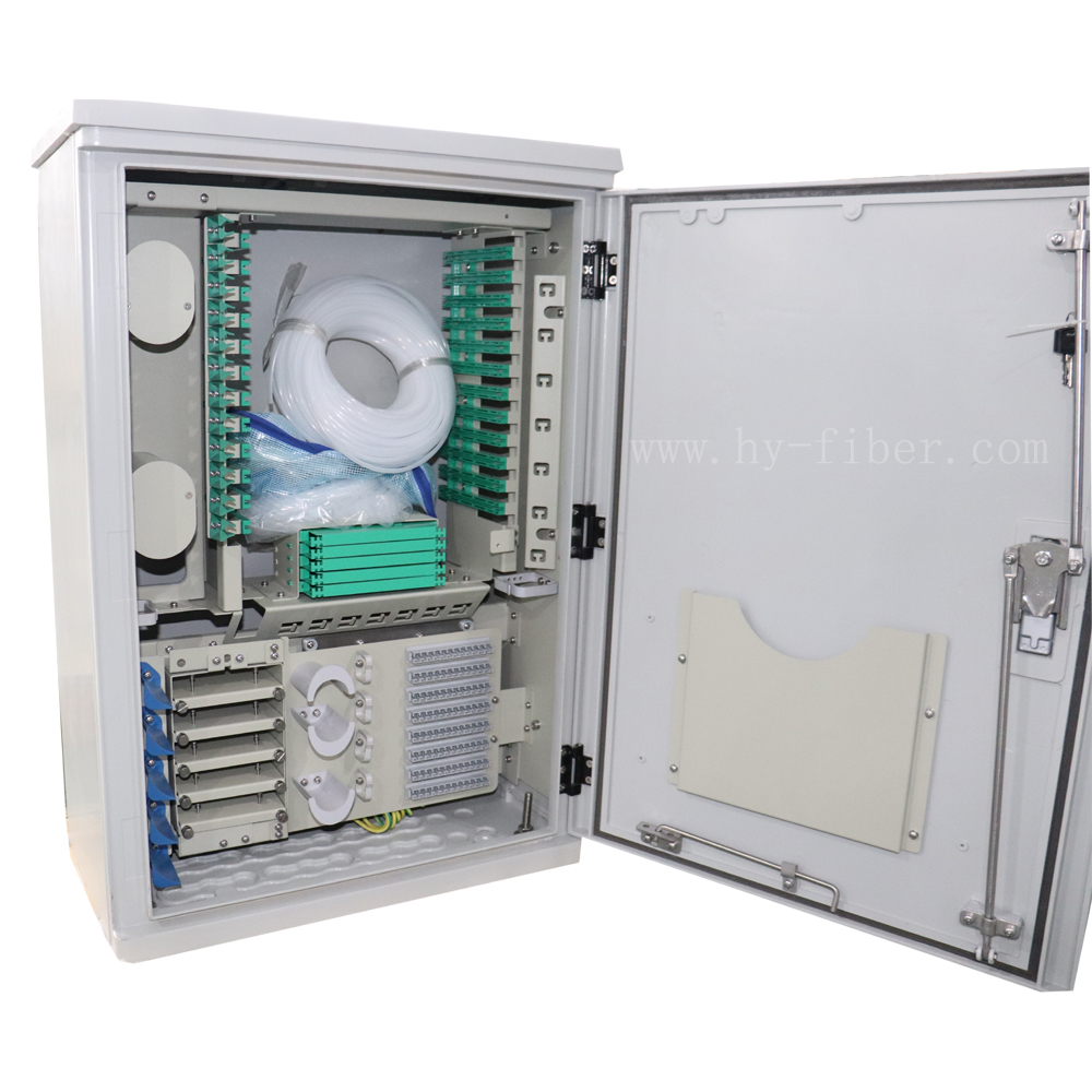 HY-18-C144F 144 Core Wall Mounted Fiber Optical SMC Cabinet